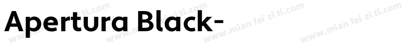 Apertura Black字体转换